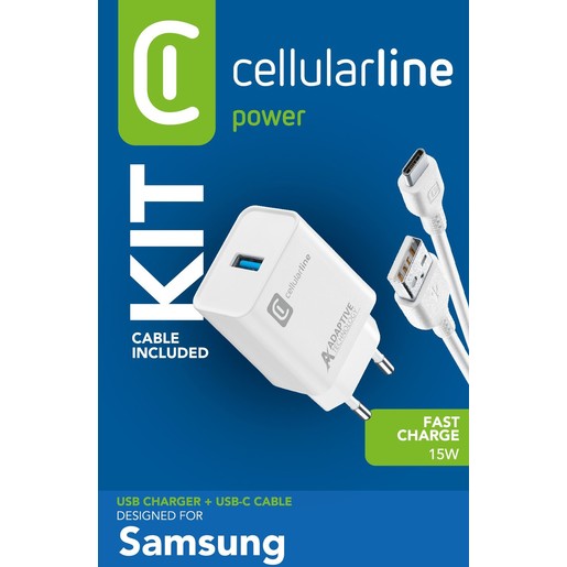Kit Chargeur Usb-C Samsung 15W Blanc – Image 2