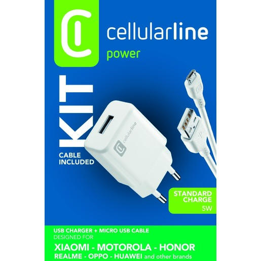 USB Charger Kit 1A - Micro USB - Huawei, Xiaomi, Wiko, Asus and other smartphone - Image 2