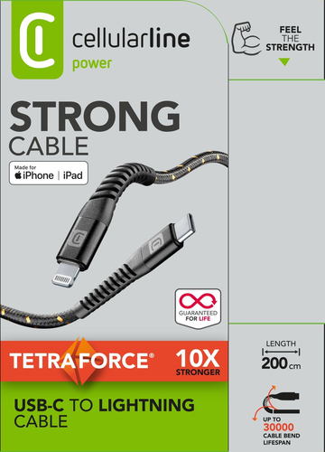 Tetra Force Cable 200cm - USB-C to Lightning