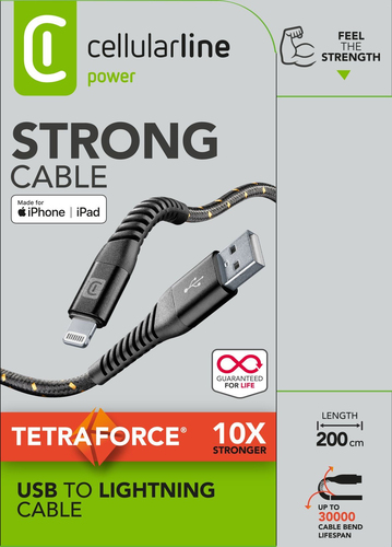 Tetra Force Cable 200cm - Lightning Câble Lightning ultra-résistant – Image 4