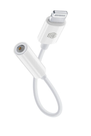 Adaptateur Aux Mfi Lightning Blanc