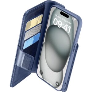 Book Agenda - iPhone 15 Élégance et fonctionnalité dans une solution unique - à technologie antibactérienne Microban® intégrée