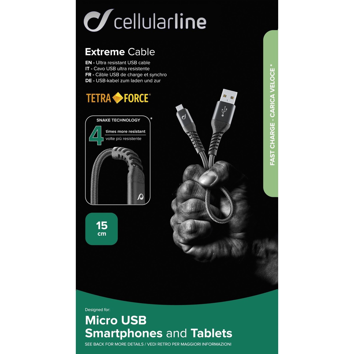 Tetra Force Cable 15cm - MICRO USB – Bild 2