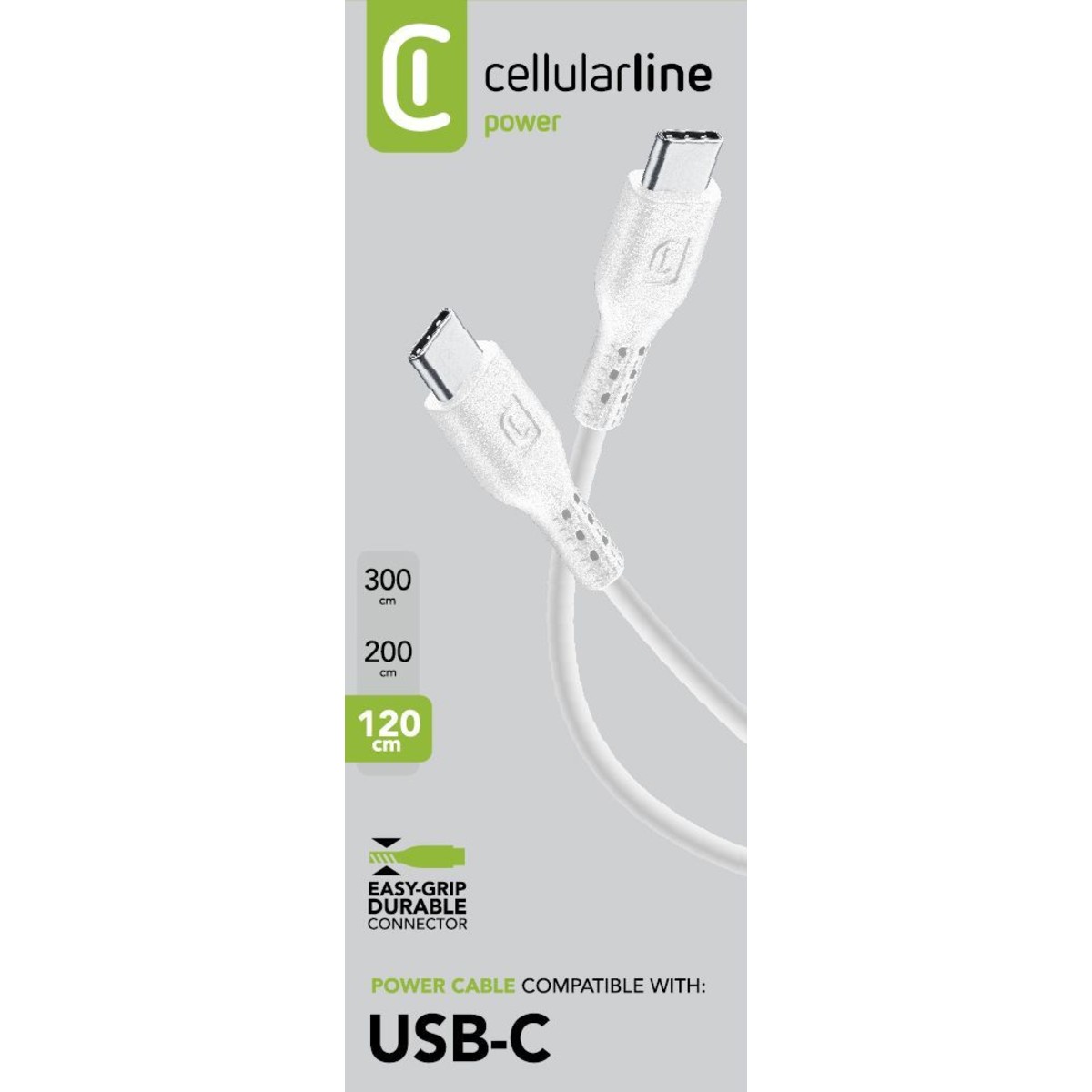 Power Cable for Tablet 120cm - USB-C to USB-C - Image 2