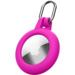 Soft Shell Étui en silicone souple et résistant pour AirTag et Tracy Tag. Avec anneau intégré pour une fixation pratique à sacs, sacs à dos et effets personnels