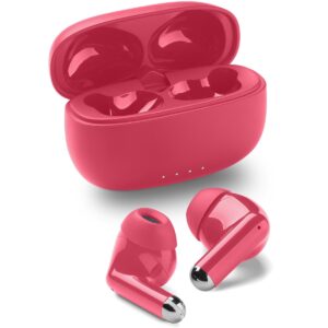 Drift Bluetooth in-ear headset with a compact and colorful case