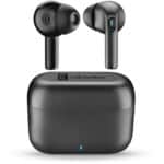 Wavy In-Ear Écouteurs True Wireless avec boîtier de charge, design élégant et distinctif, commandes tactiles et jusqu’à 16 heures d’autonomie totale.