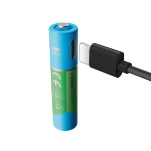 2 USB-C rechargeable AAA batteries