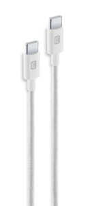 Câble Tressé 150 cm - USB-C vers USB-C Cellularline_USBDATABRCTOC15W_INT_1