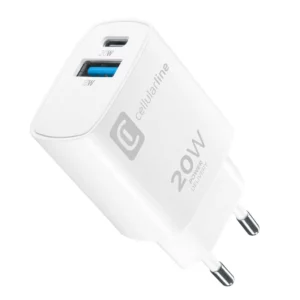 Chargeur 2 Ports, 20W - blanc