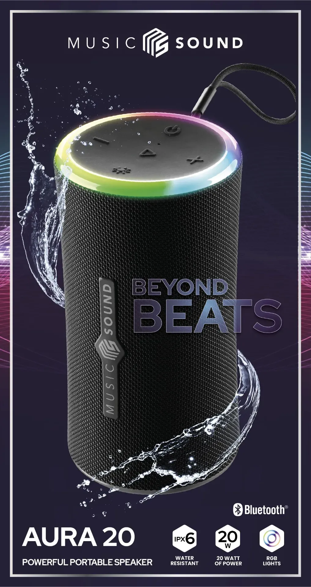 Portable 20W Bluetooth speaker with IPX6 - immagine 2