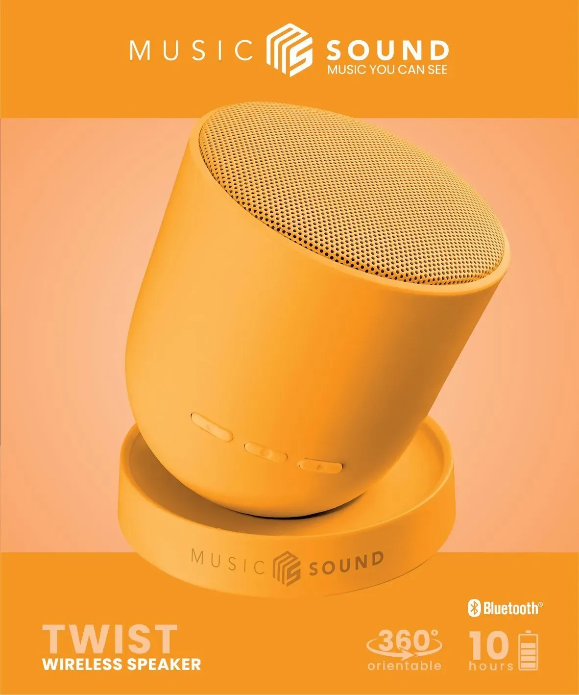 Twist haut-parleur 360°, orange - immagine 5