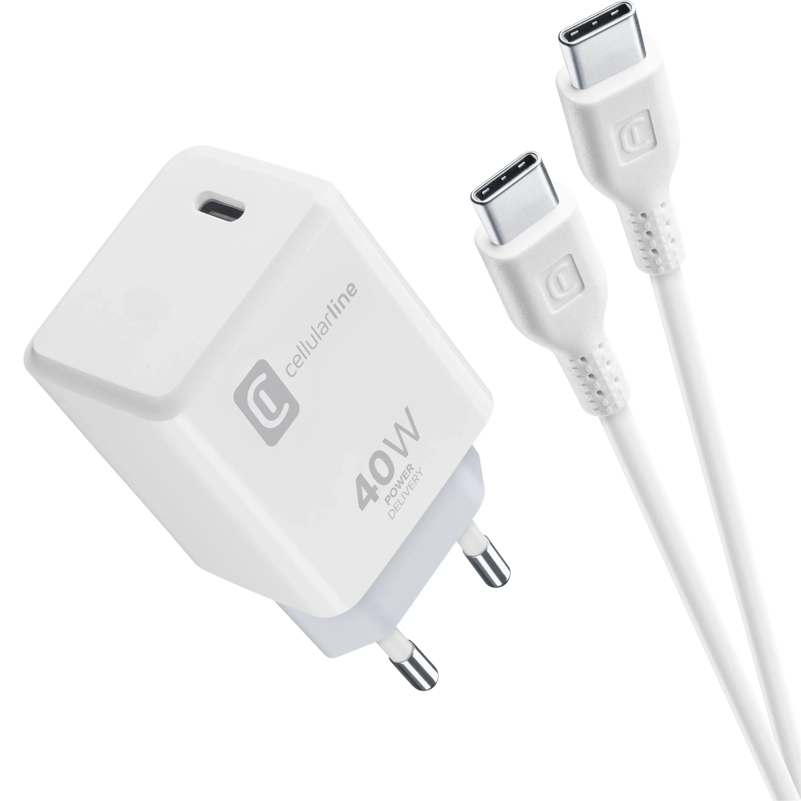 40W USB-C ACH Kit Apple-dedicated wall charger kit with 40W PD USB-C port and 100cm USB-C cable.