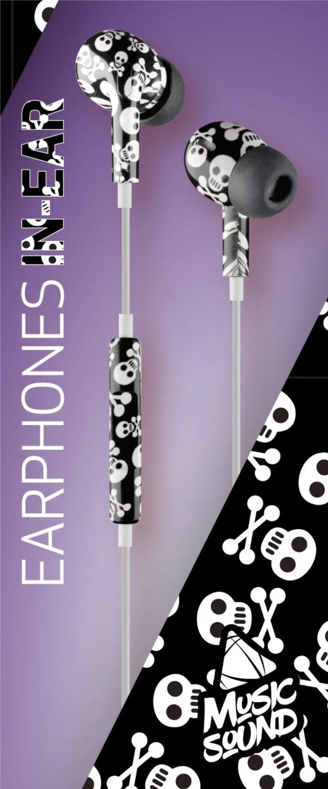Écouteurs - In-ear + mic, skulls - Image 2
