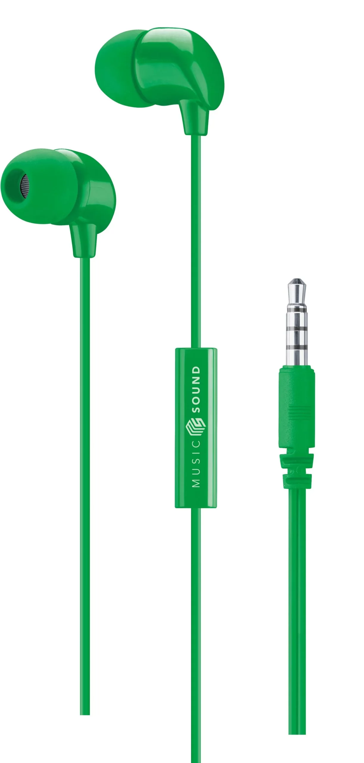 Écouteurs - In-ear + mic, vert