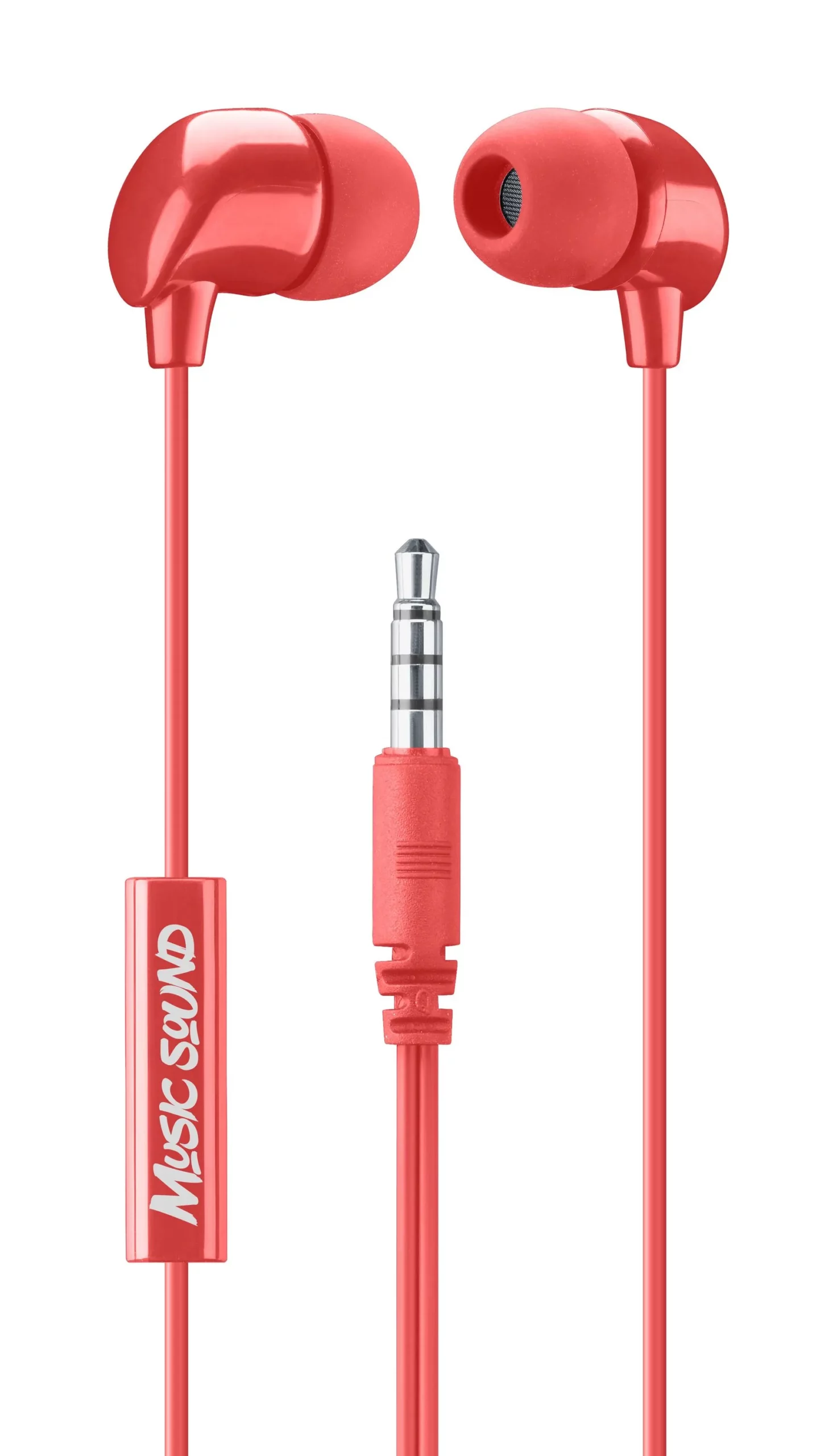 Écouteurs - In-ear + mic, rouge - Image 4