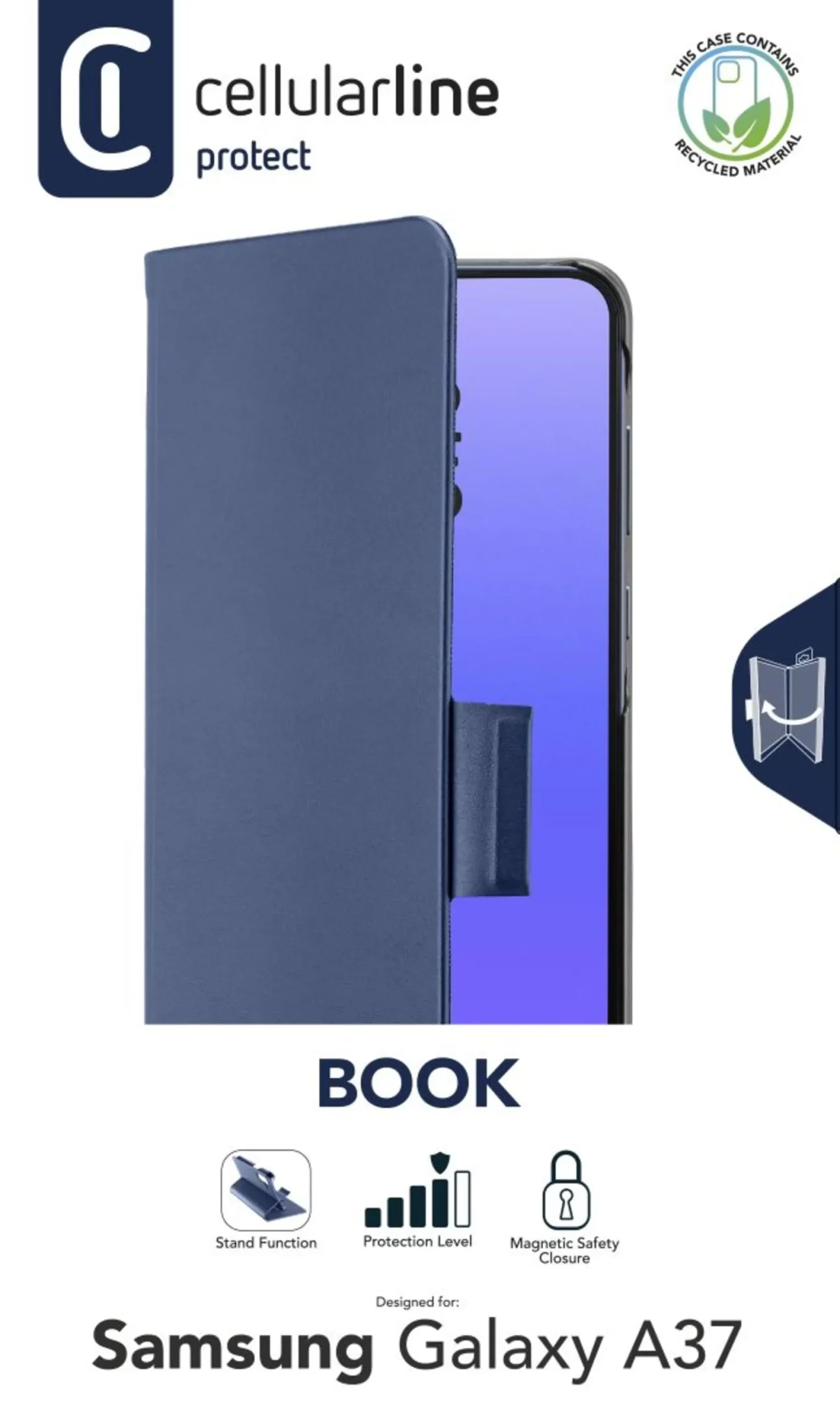Book Case - Galaxy A37, bleu – Image 2