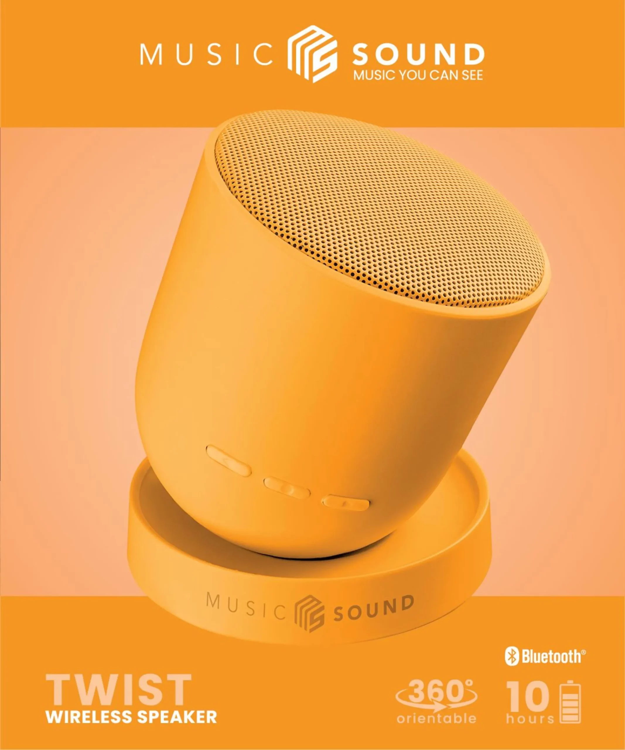 Twist haut-parleur 360°, orange - immagine 3