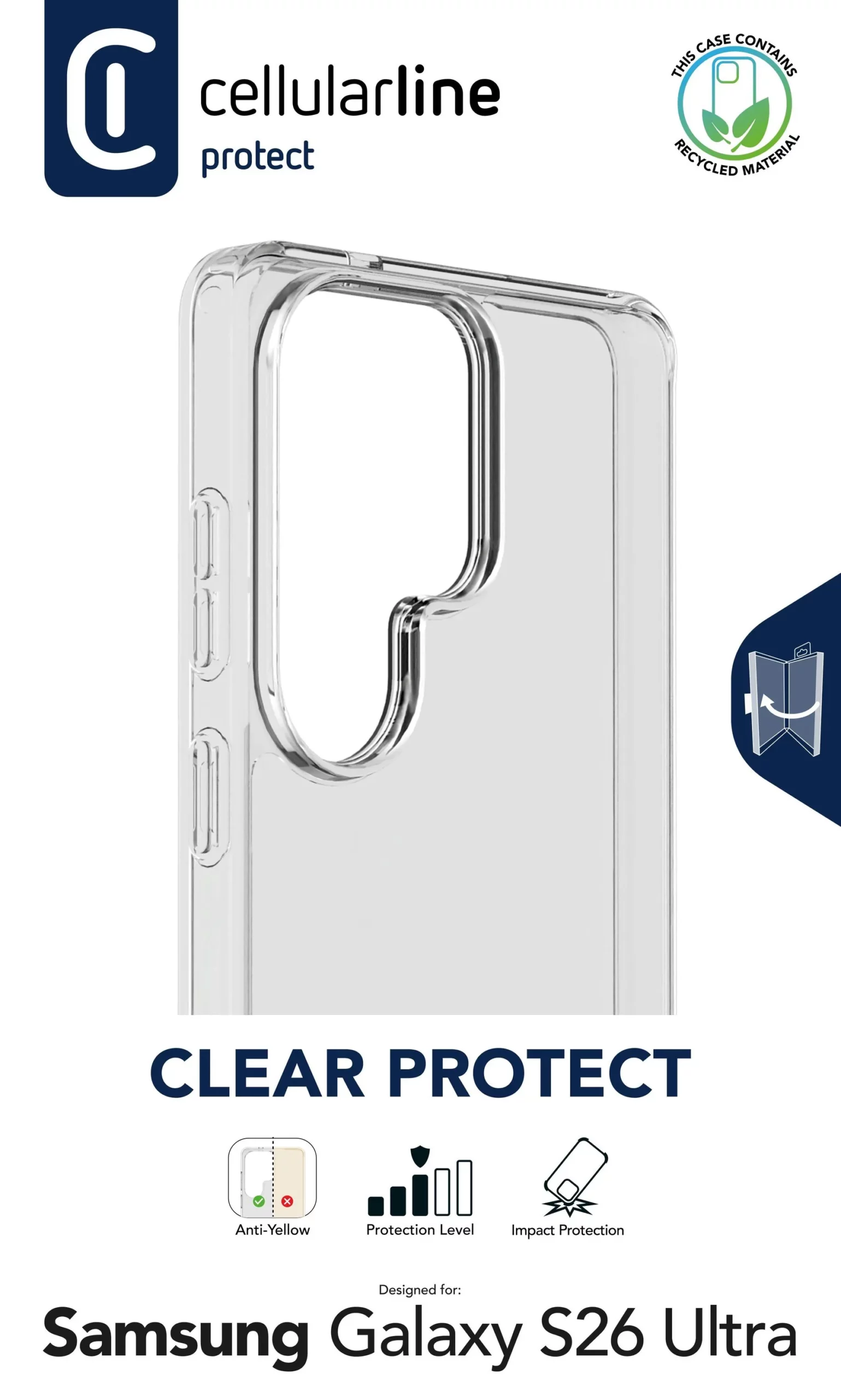 Clear Protect - Galaxy S26 Ultra Hard case with rubber edges - Image 4
