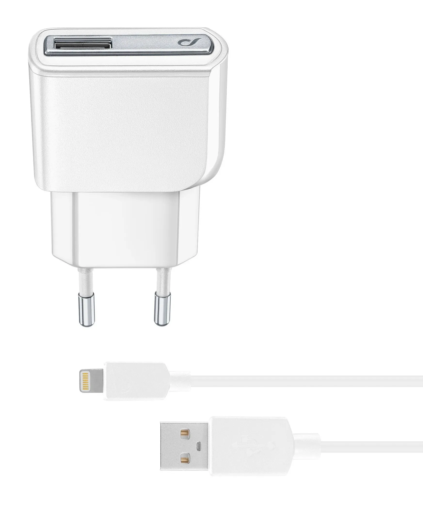 USB Charger Kit 12W - Lightning - iPad and iPhone 12W mains fast charger with Lightning cable