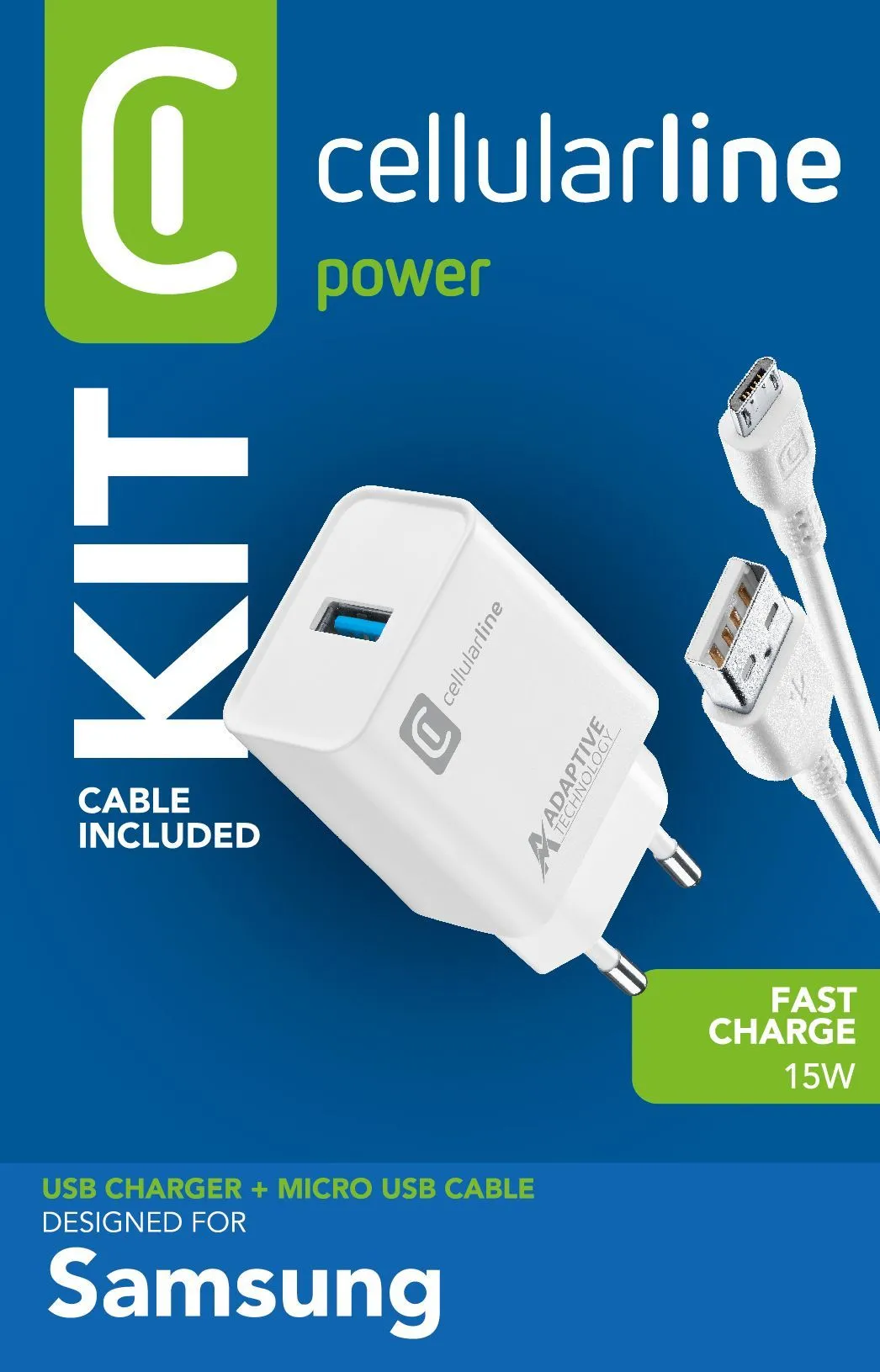 Adaptive Fast Charger Kit 15W - Micro USB - Samsung – Image 3