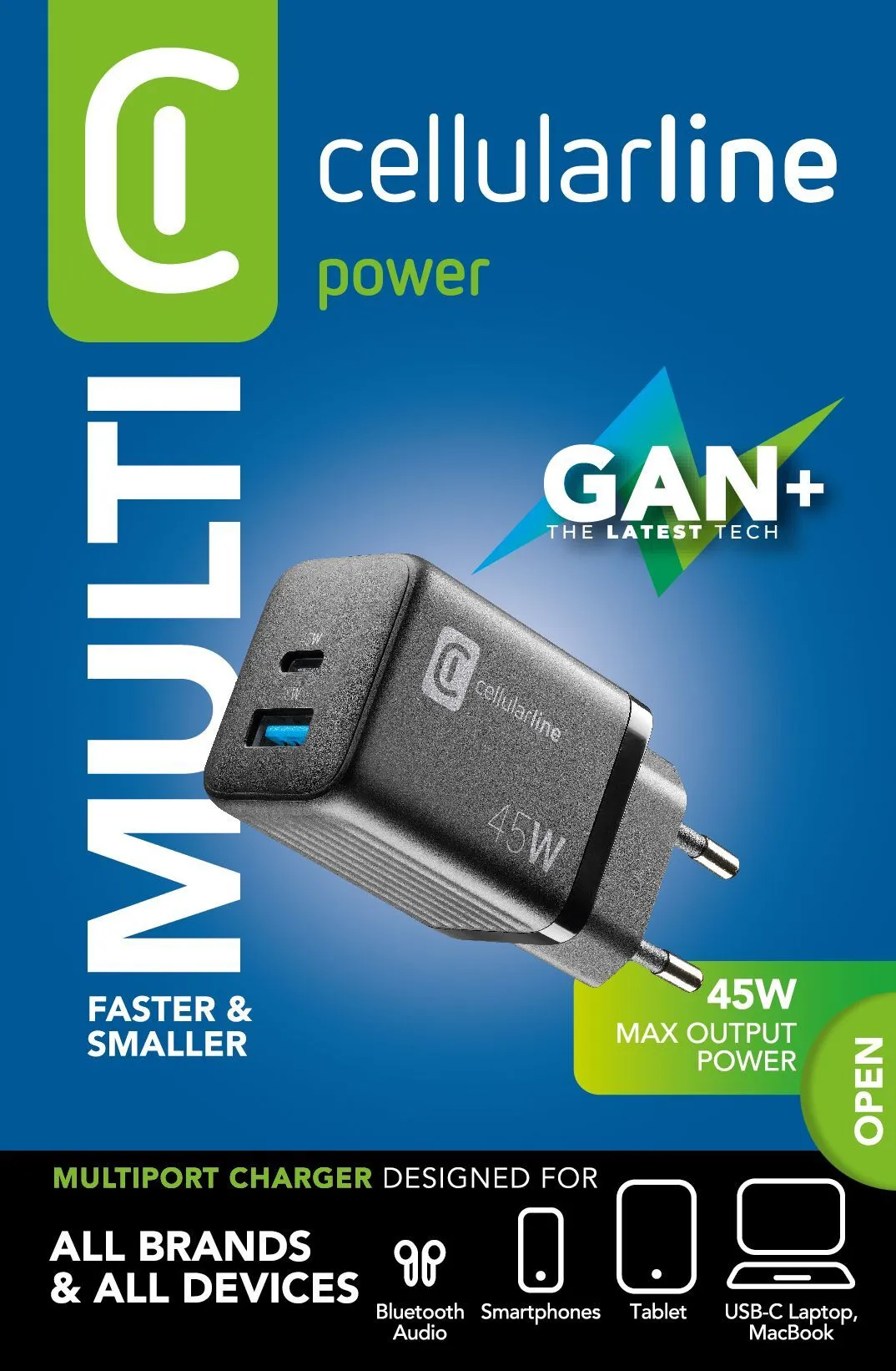 MULTIPOWER MICRO 45W Ultra-compact 45W fast mains charger with 2 ports - Image 2