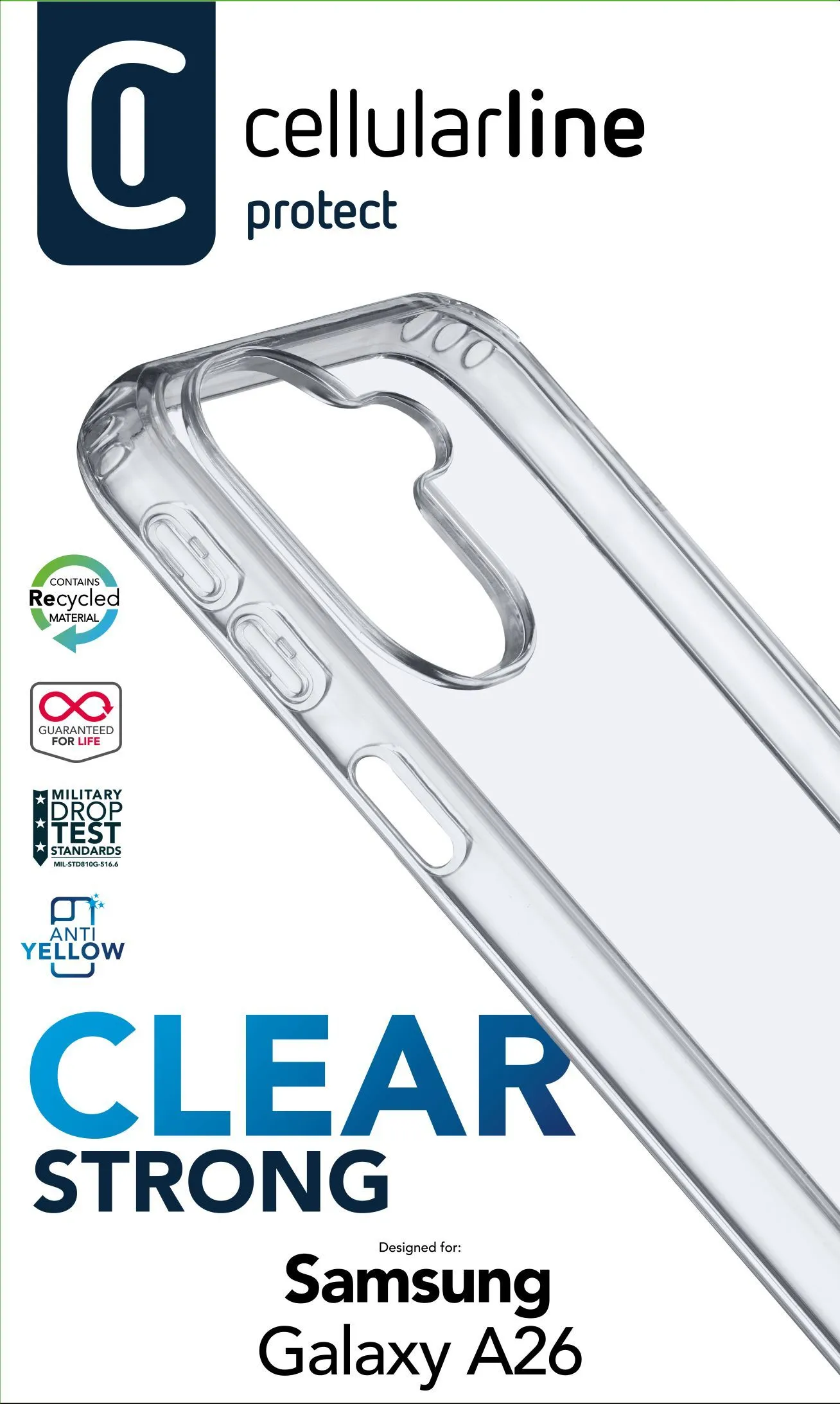 Clear Protect - Galaxy A26 Hard case with rubber edges - Image 2