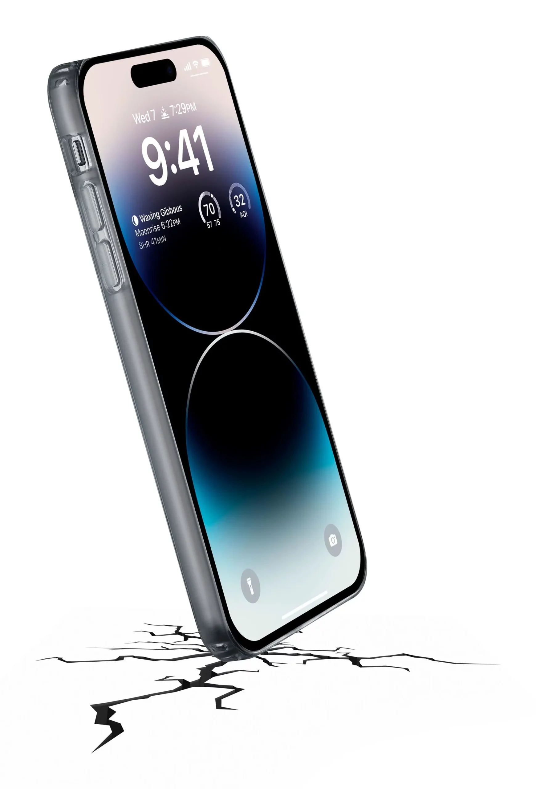 Clear Strong - iPhone 14 Pro Hard case with rubber edges - with built-in antibacterial technology - Image 2