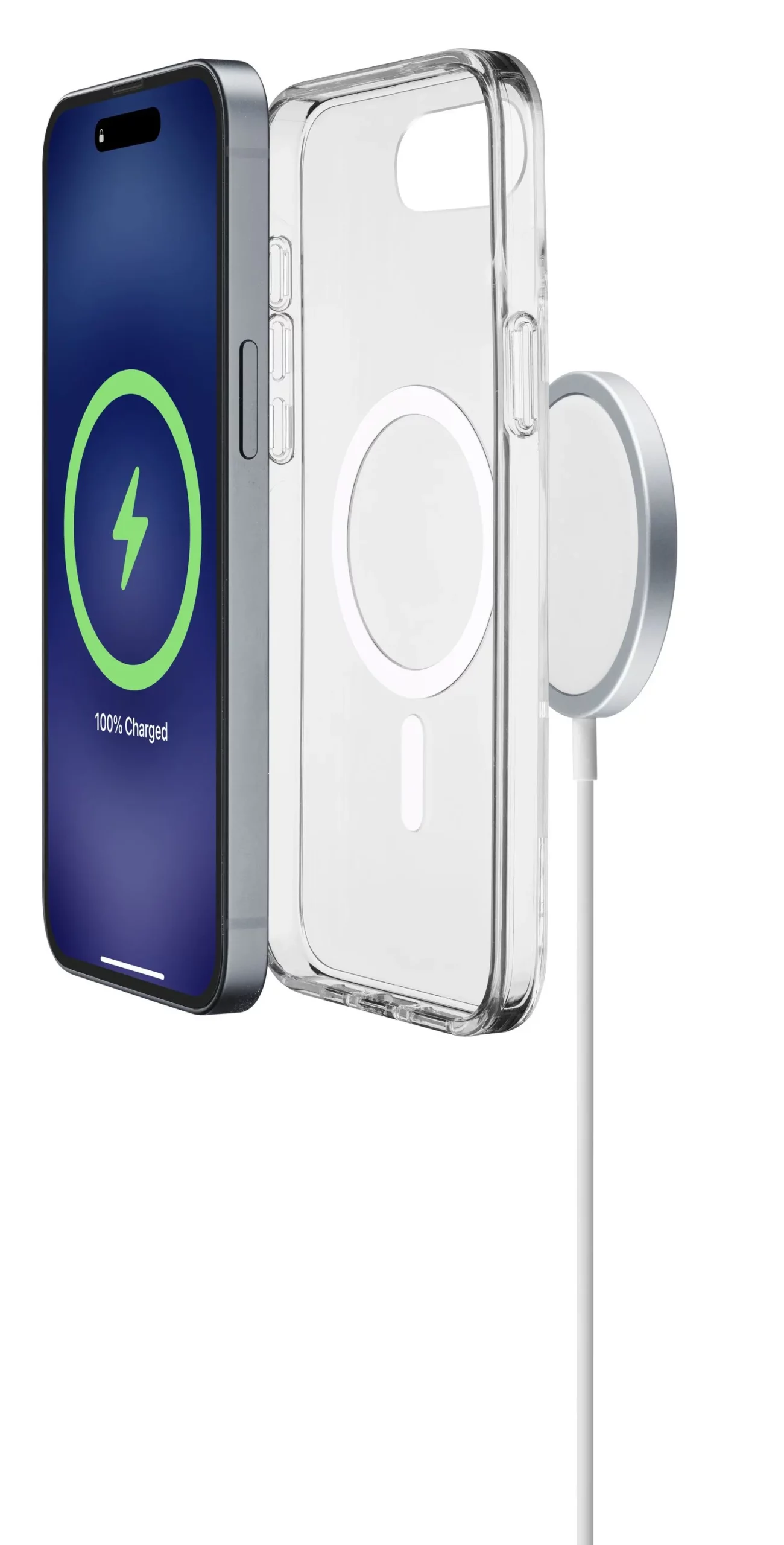 Clear Mag - iPhone 16e/17e Ultra-resistant transparent case with rubber edge, compatible with the Qi2 ecosystem and magnetic accessories, treated to prevent yellowing. - Image 3