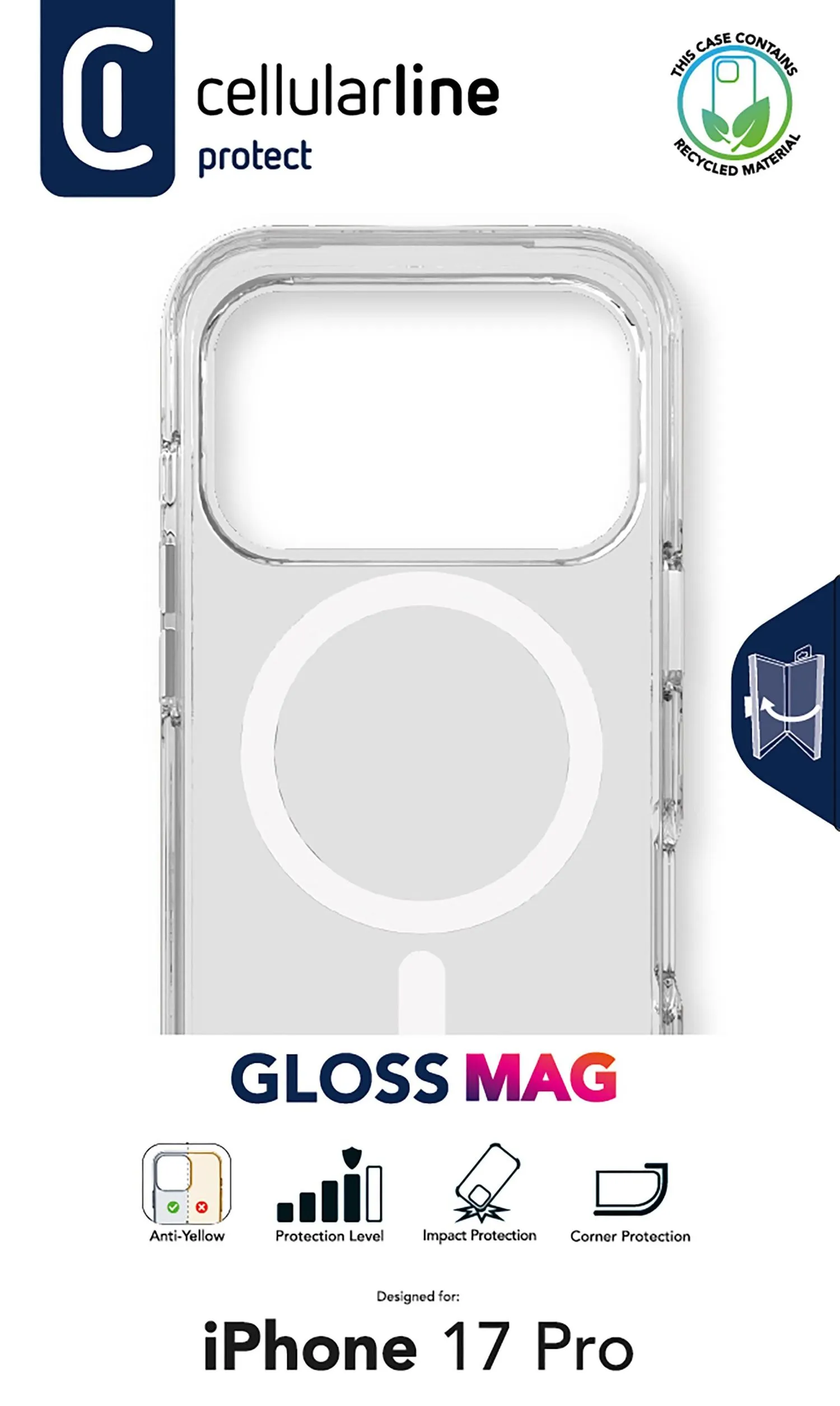 Gloss Mag - iPhone 17 Pro Magnetic case for charging and attaching to the MagSafe charger - Image 3