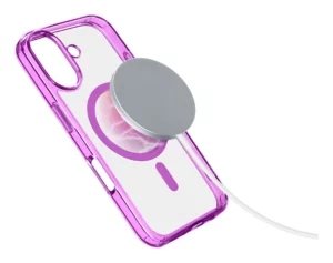 Iconic Mag - iPhone 16 Plus Transparent case with colored edges compatible with Magsafe ecosystem