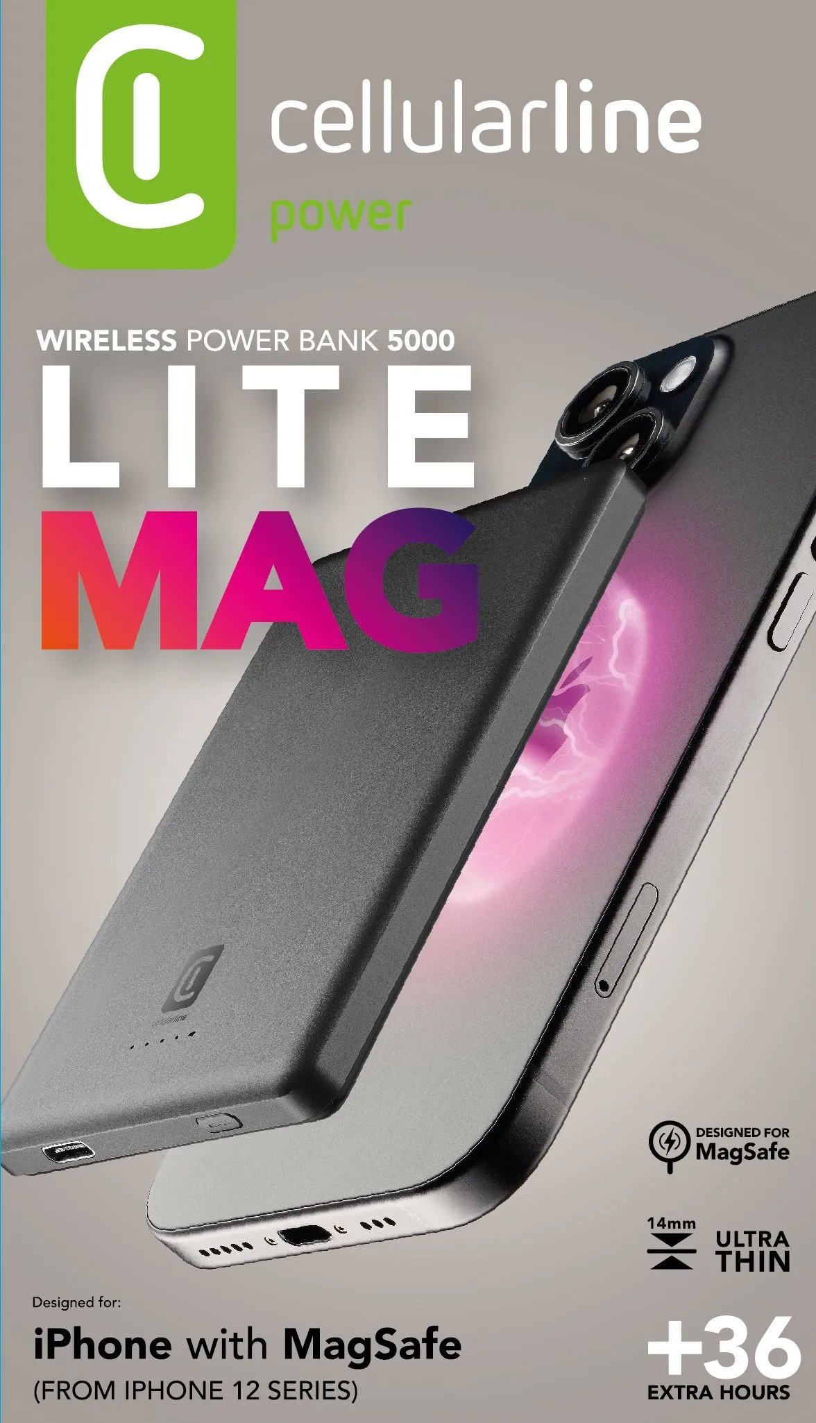 Powerbanks: 5000 Magsafe Grau – Bild 2