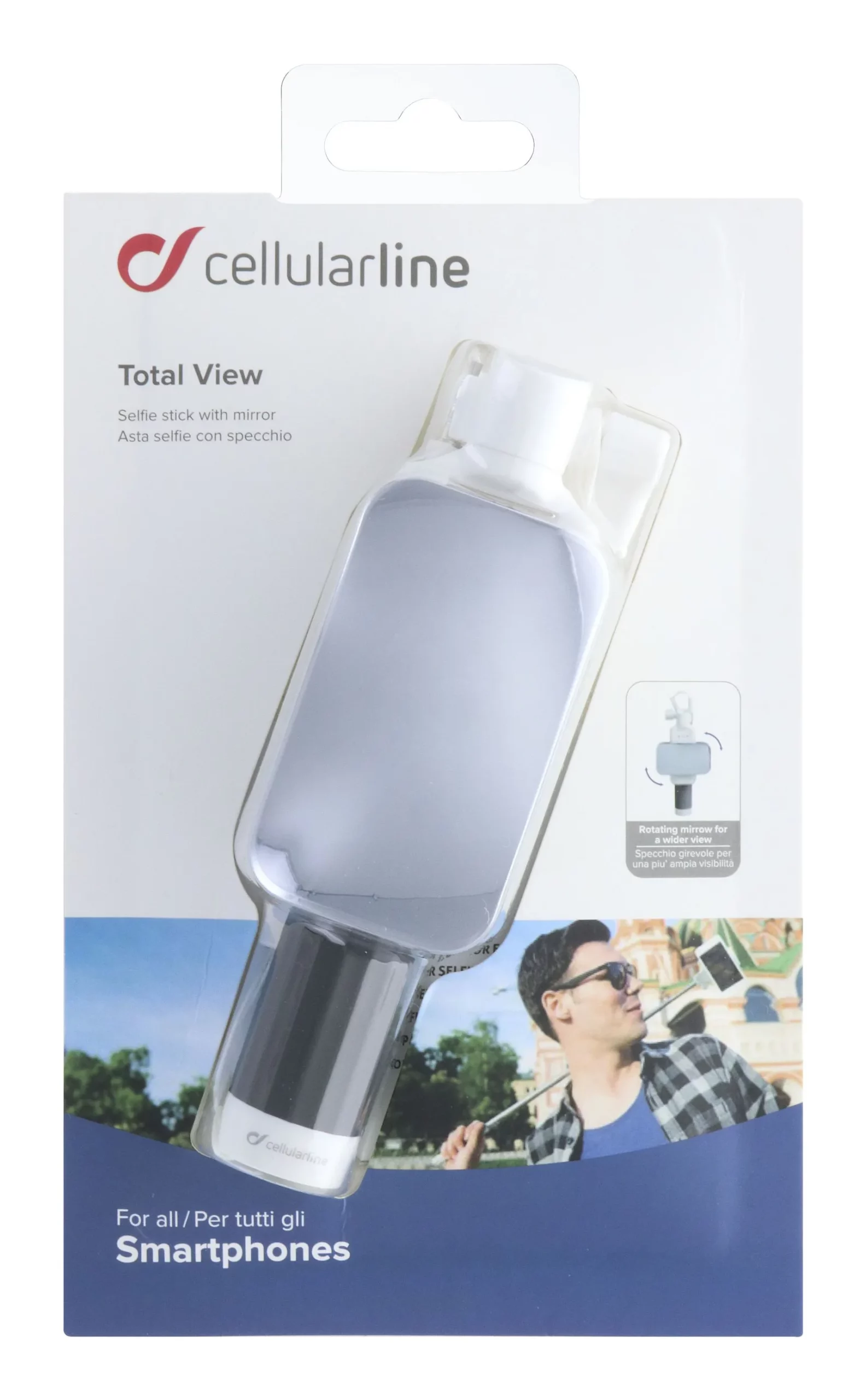 Total View - Universal Selfie stick with rotating mirror - Image 8