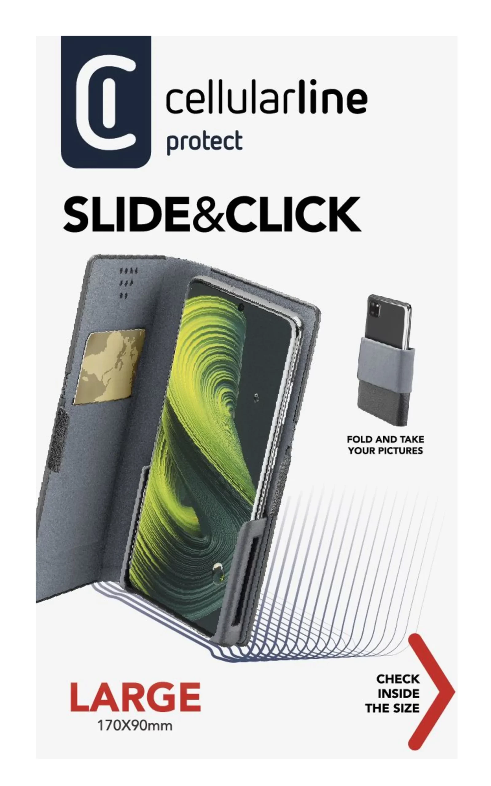 Slide & Click - L: (Misure Max Telefono: 90mm X 174mm) - immagine 5