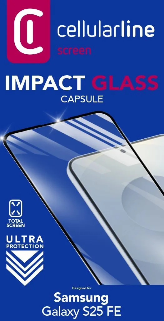 Impact Glass Capsule - Galaxy S25 FE Ultra-resistant tempered glass that protects edge to edge without affecting display brightness or touch sensitivity. - Image 2