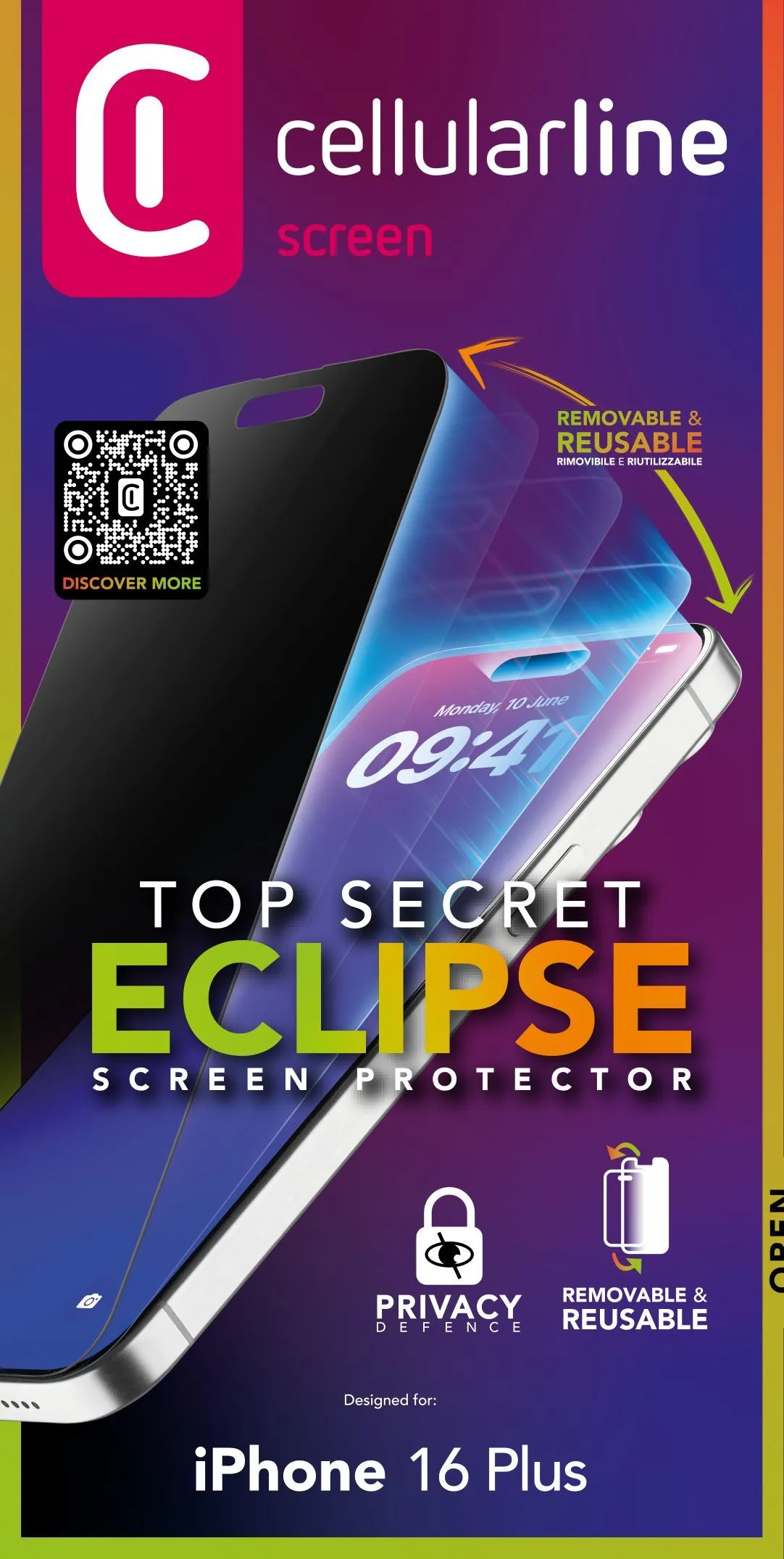 Top Secret Eclipse - iPhone 16 Max Removable protection with integrated privacy filter - Image 2
