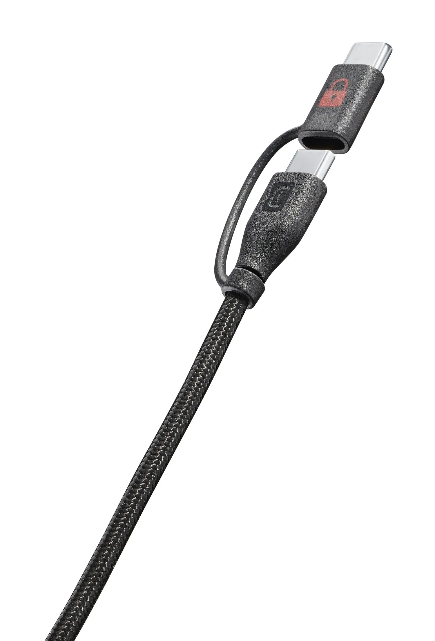 DATA SECURITY CABLE USB-C USB-C cable with integrated data blocker adapter to prevent unwanted data transfer during charging. Ideal for those who use public charging stations. - Image 2