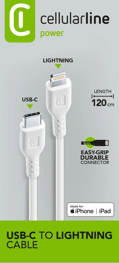 Power Cable 120cm - USB-C to Lightning - immagine 2