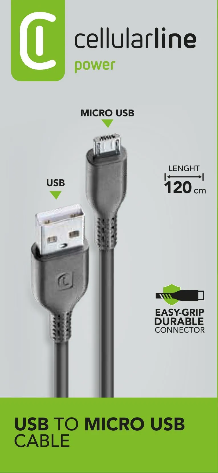 Power Cable 120cm - MICRO USB – Bild 3
