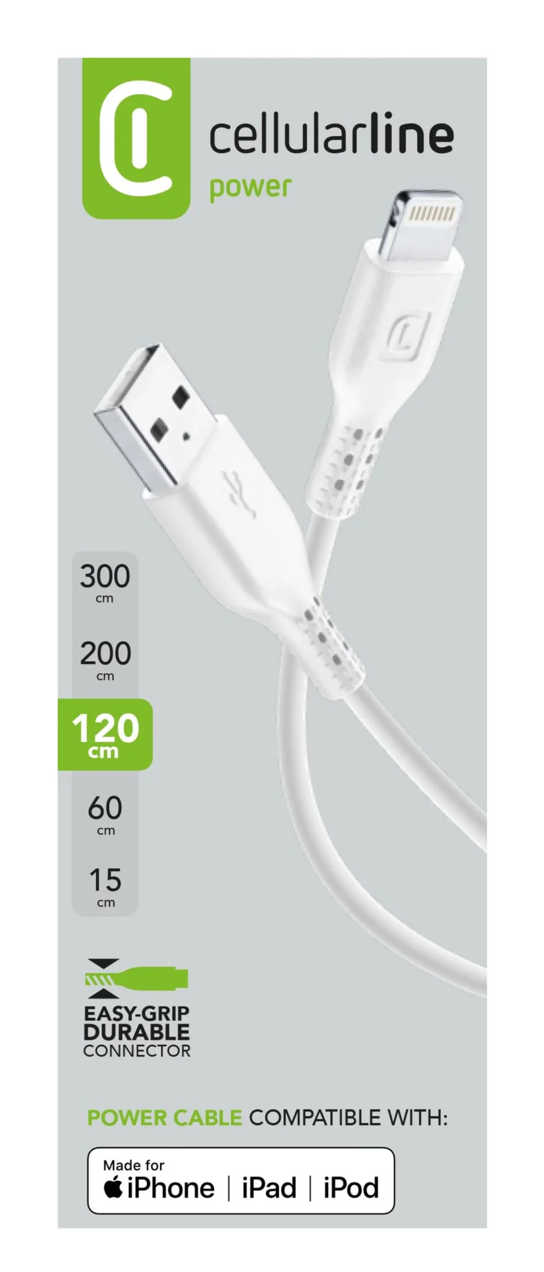Power Cable for Tablet 120cm - Lightning Lightning cable for recharging and transferring data - Image 3