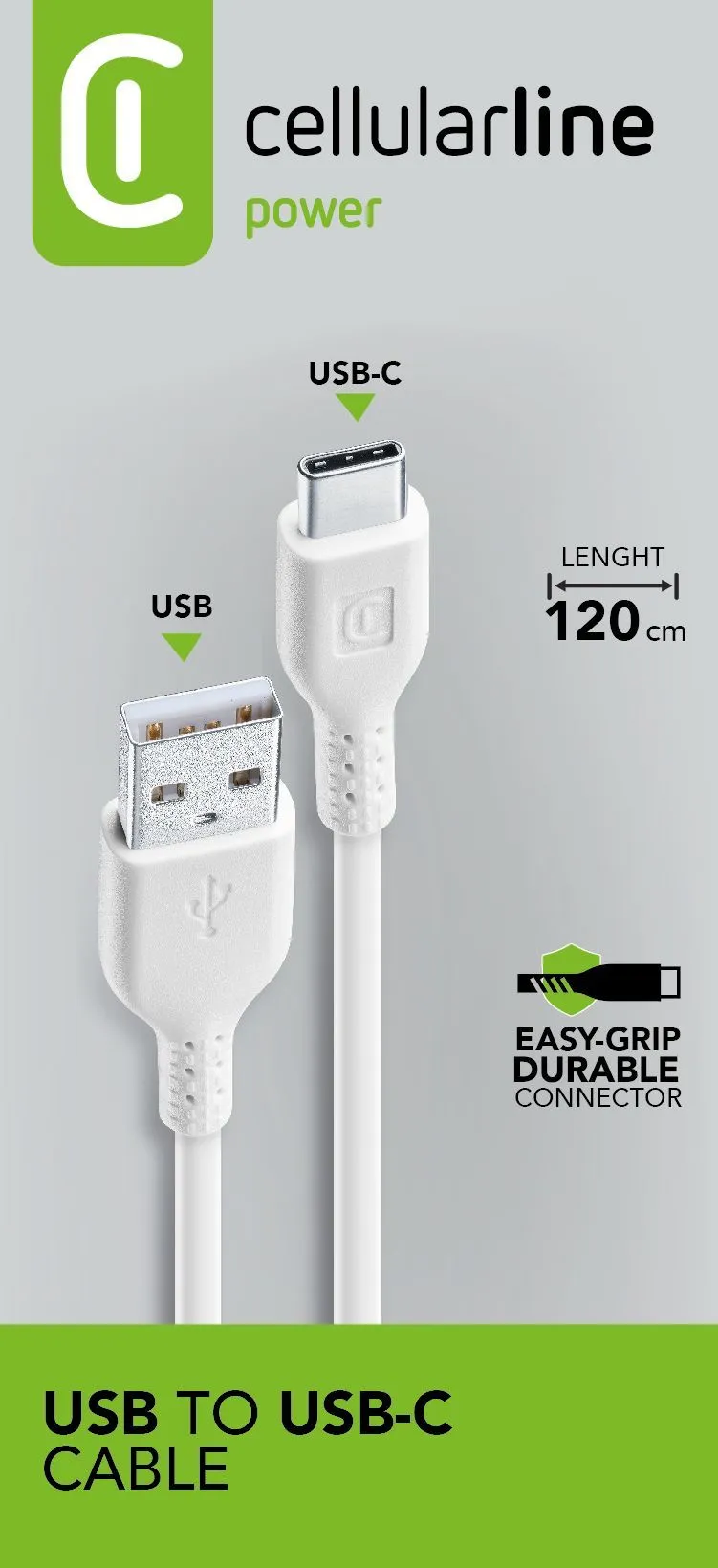 Power Cable 120cm - USB-C USB-C cable for recharging and transferring data
