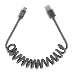 USB to USB-C Spiral Cable