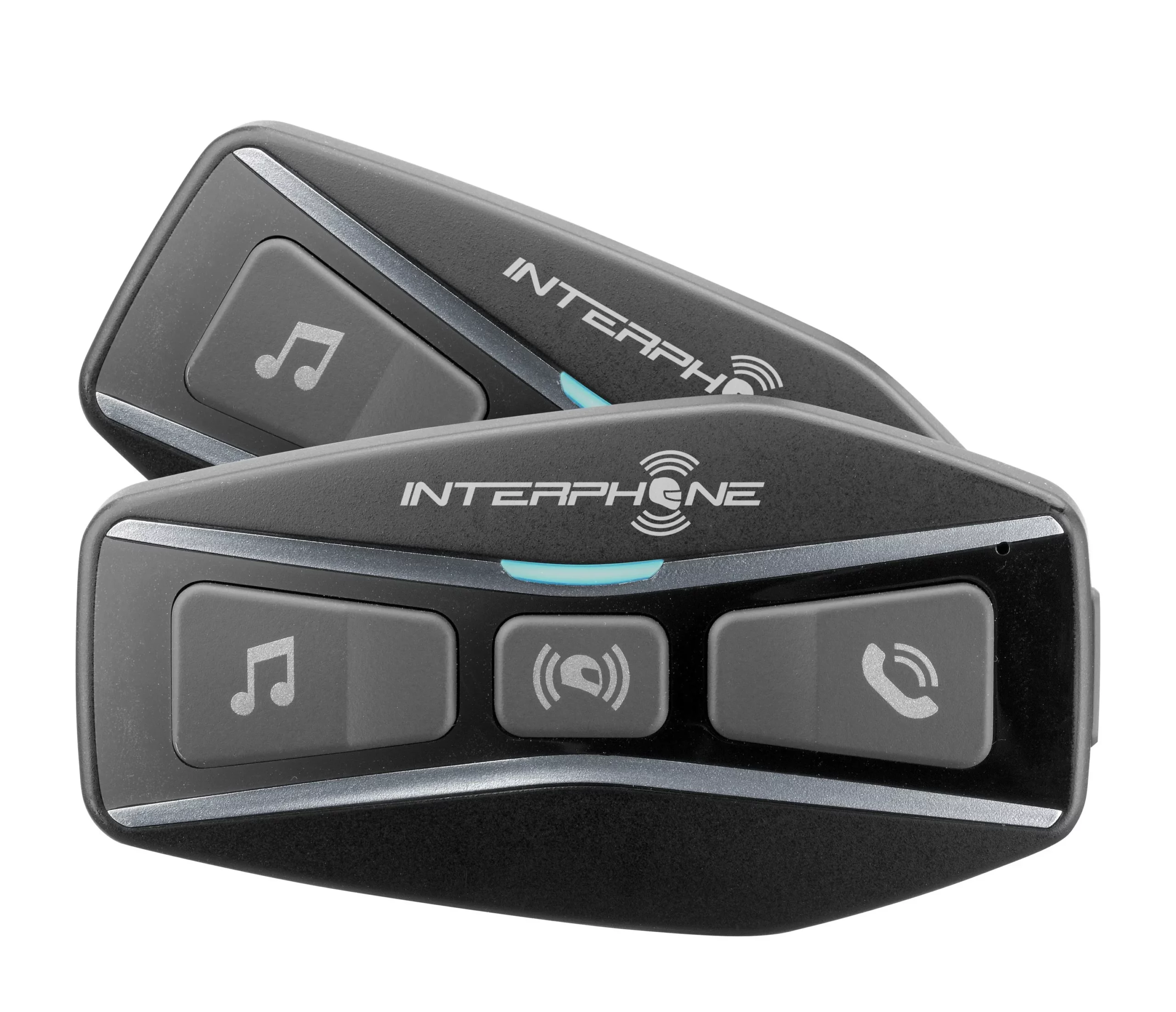 INTERPHOUCOM4TP Motorcycle Intercom, 1000 m, Black