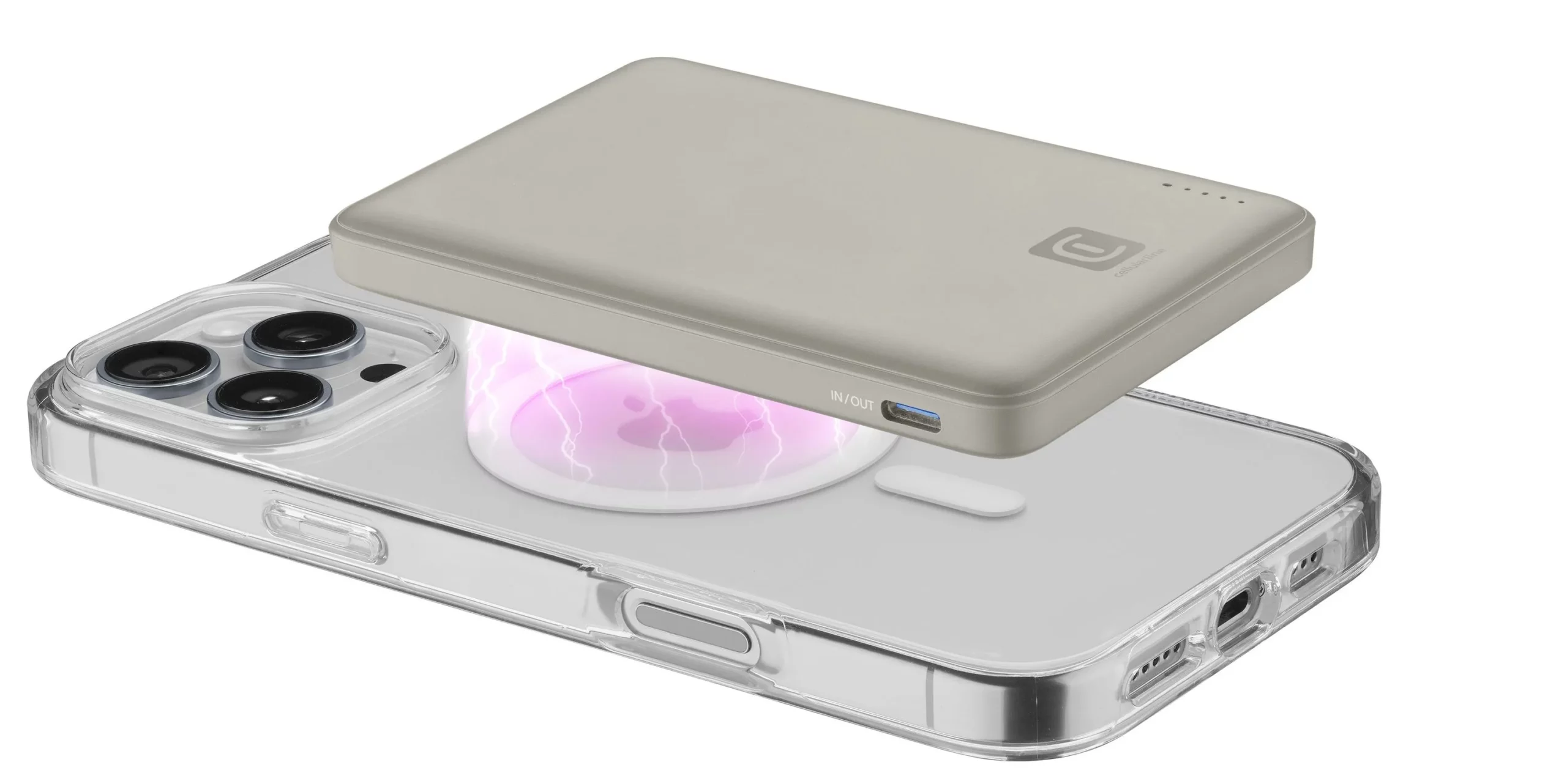 Power Bank Magsafe 5000 Power Bank MagSafe 5,000 is the wireless and portable charger with 7.5W MagSafe technology. With its compact design and soft-touch finish, it's perfect for those looking for fast, cable-free charging.