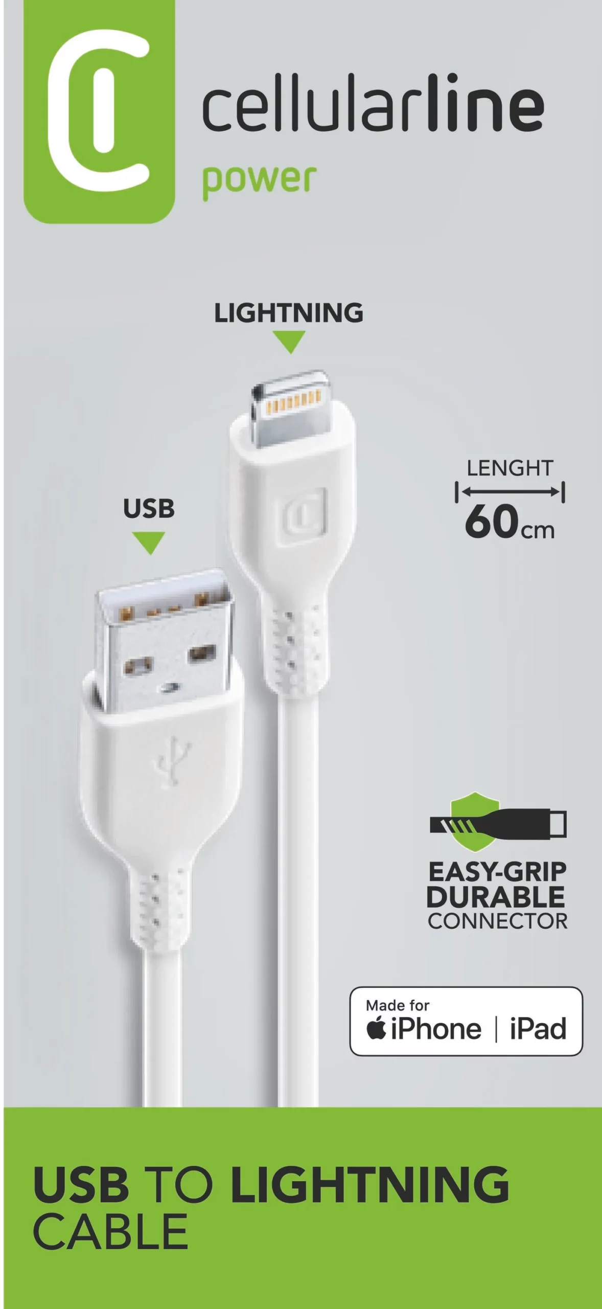 Power Cable 60cm - Lightning Lightning cable for recharging and transferring data - Image 3