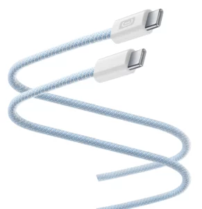 Silicone woven cable USB-C - USB-C