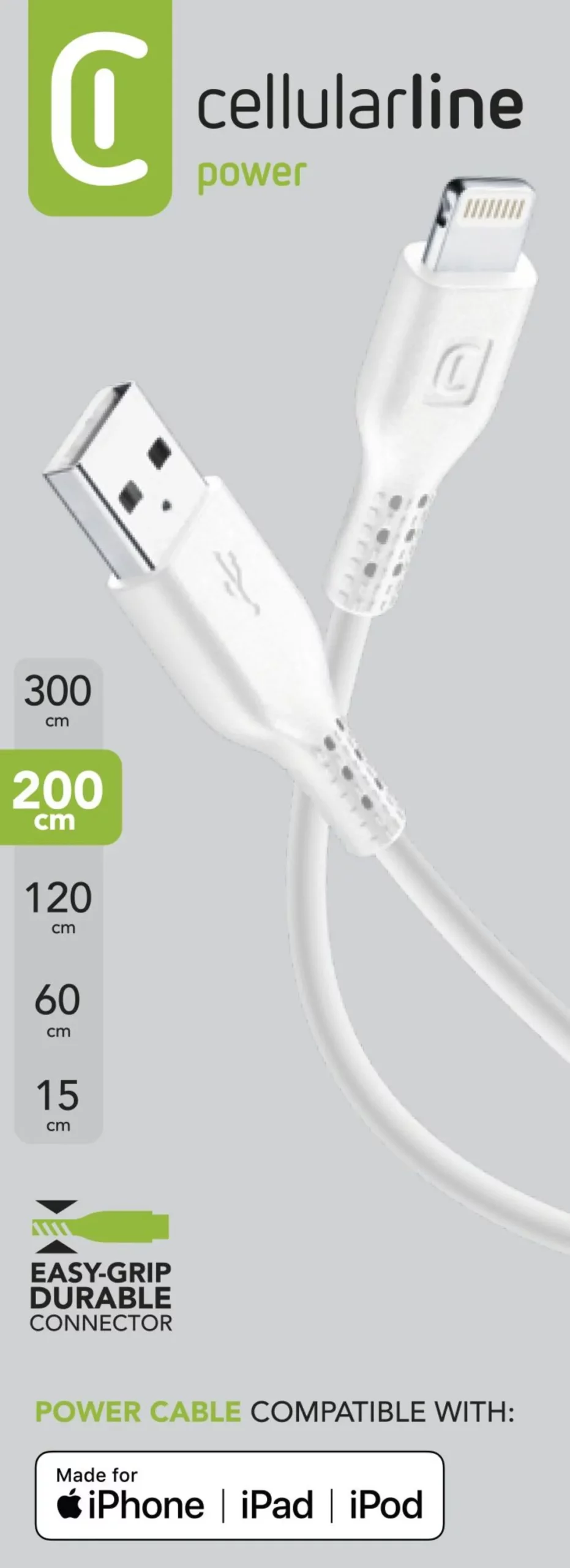 Power Cable 200cm - Lightning – Image 2