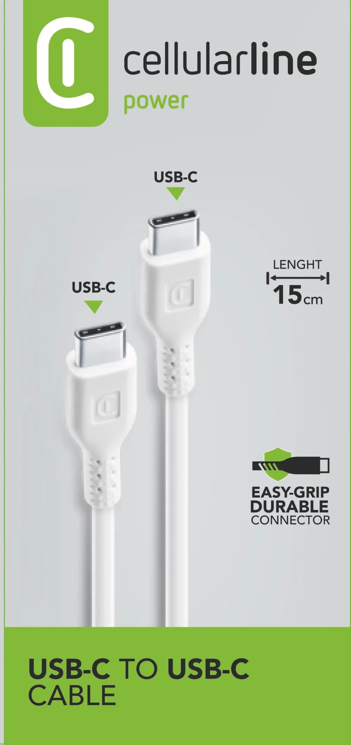 Power Cable 15cm - USB-C to USB-C USB-C to USB-C cable for recharging and transferring data - Image 3