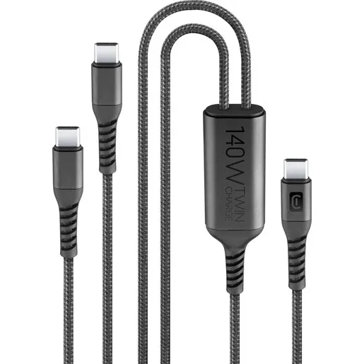 Twin Charge Cable USB-C to USB-C