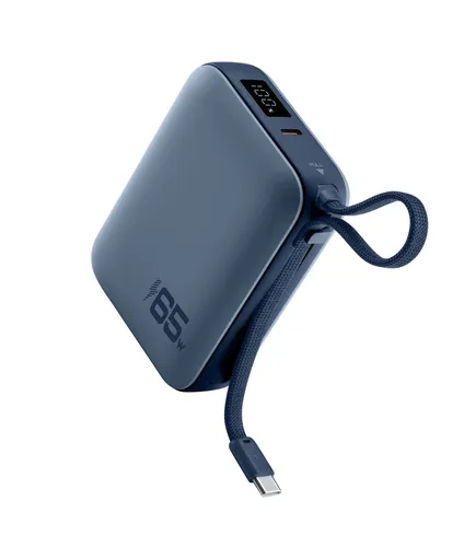 Cellularline POCKET POWER BANK 20000 mAh 65W USB-C PORT BLUE Bleu Cellularline PBPOCKET20000B INT 1